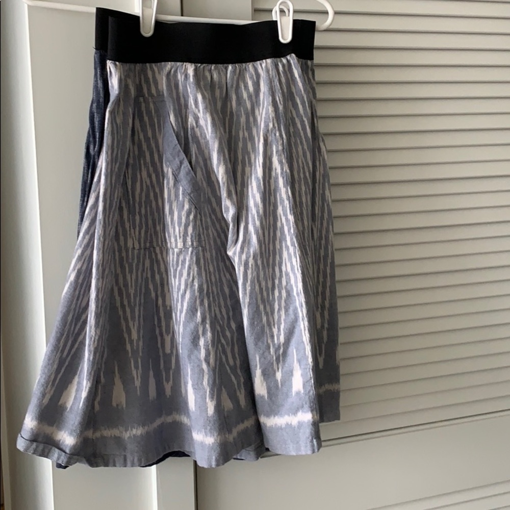 Light blue and white skirt